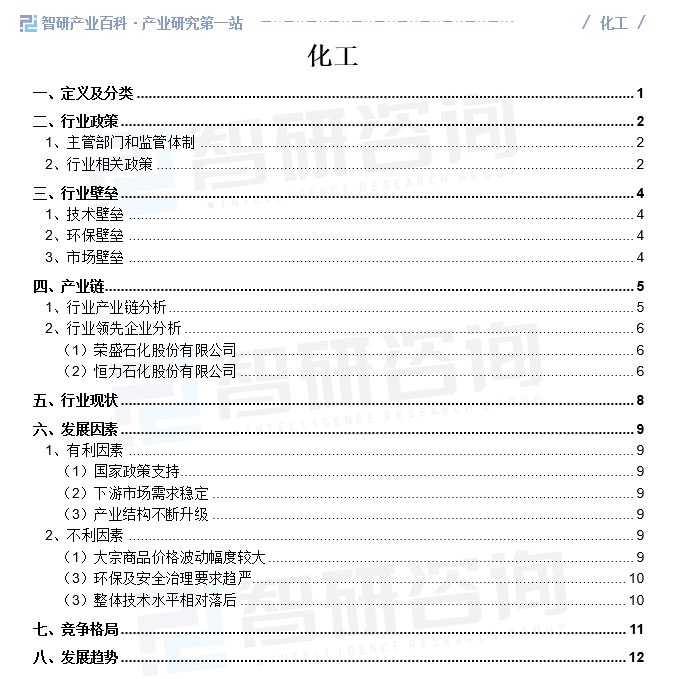 中国专业的产业知识平台！智研产业百科词条【203】——化工M6米乐 MILE(图1)
